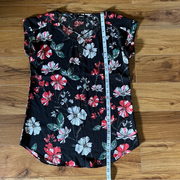 Express Floral Gramercy Blouse Small - Picture 8 of 10